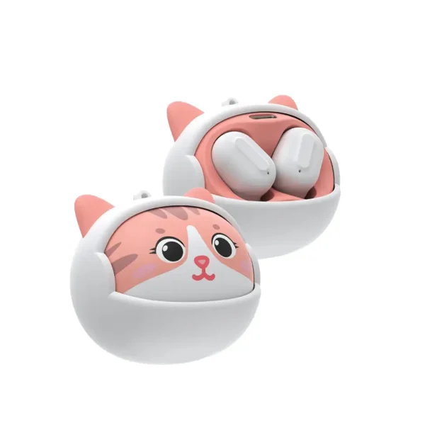 Green Lion Kitty Beats True Wireless Earbuds – White