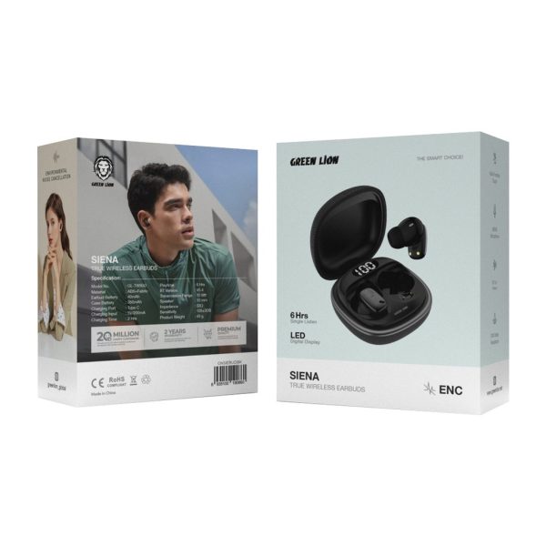 Green Lion Siena True Wireless Earbuds – White